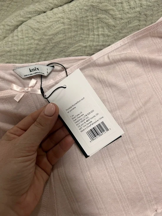 NWT KNIX “ Pointelle Sleep Short” size Large - Picture 3 of 3